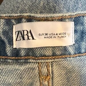 Zara Light Blue Distressed Jeans